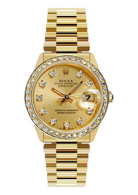 rolex gold womens